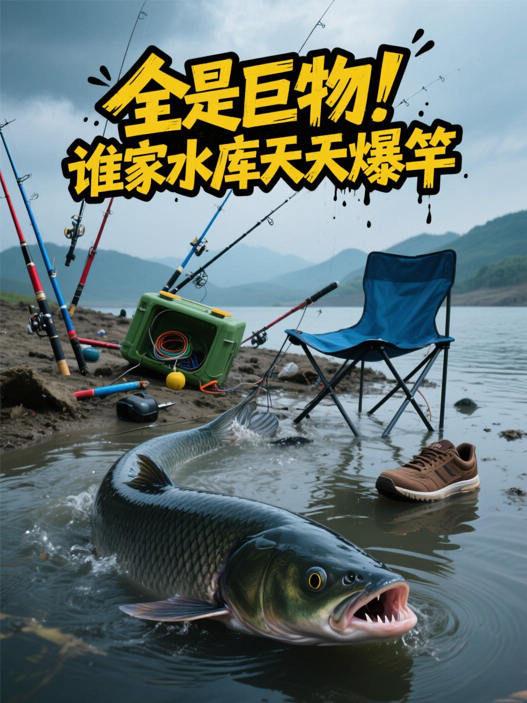 全是巨物谁家水库天天爆竿